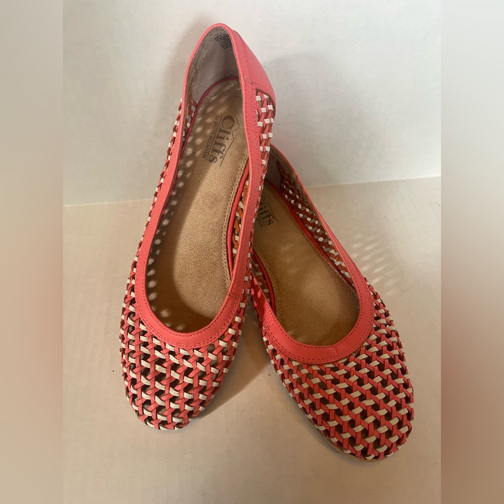 Cliffs by White Mountain Faylie Woven Ballet Flats SZ 9